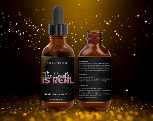 "The Growth Is Real" Stimulating  Hair Growth Oil